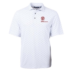 Cornell Veterinary Medicine Cutter & Buck Eco Pique Tile Print Polo