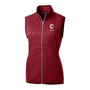 Women's Cornell Block C Cutter & Buck Sweater Knit Vest