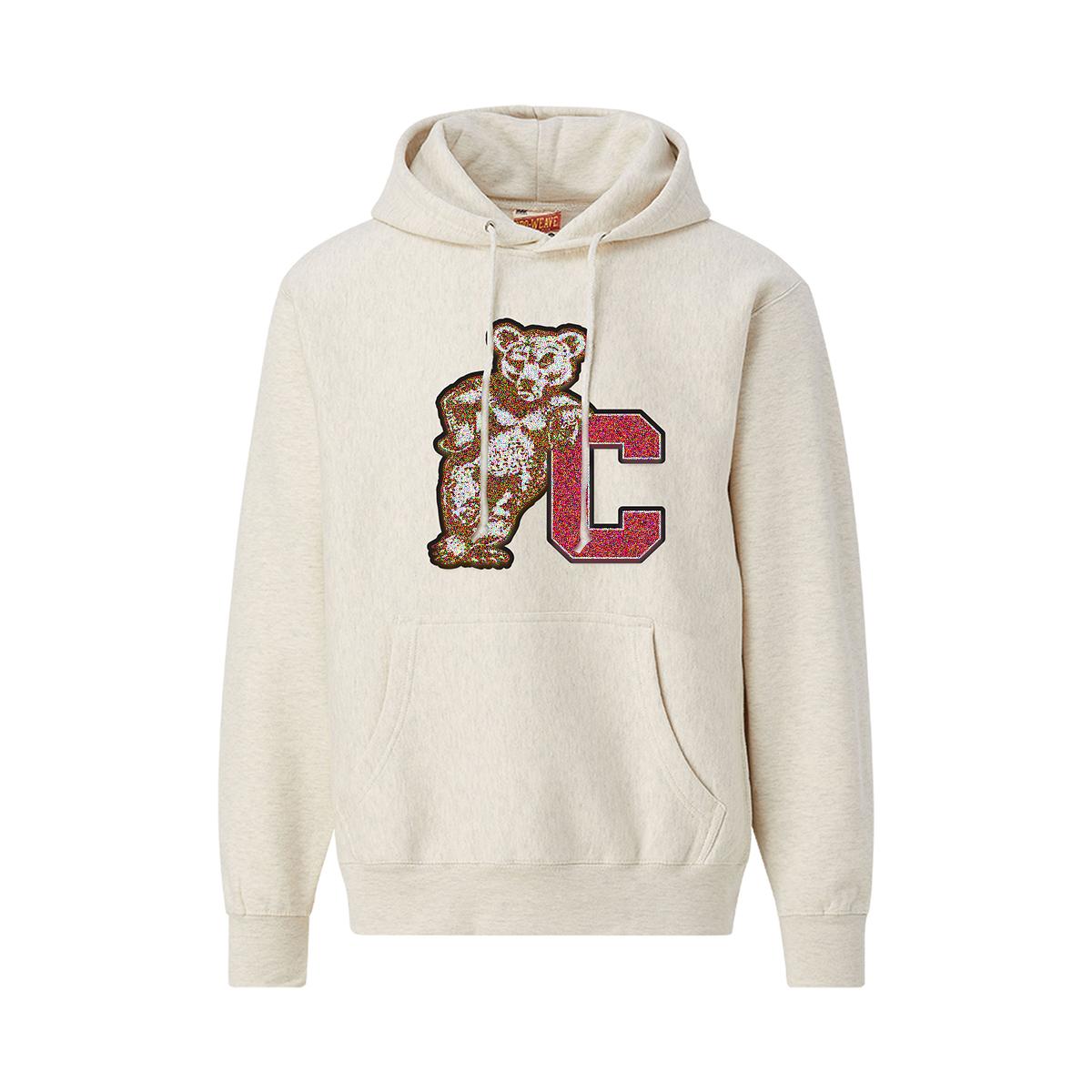 Bear Leaning on C Chenille Hood | M