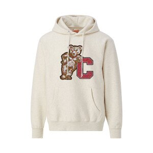 Bear Leaning on C Chenille Hood