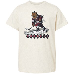 Youth Cornell Hockey Vintage Bear Tee