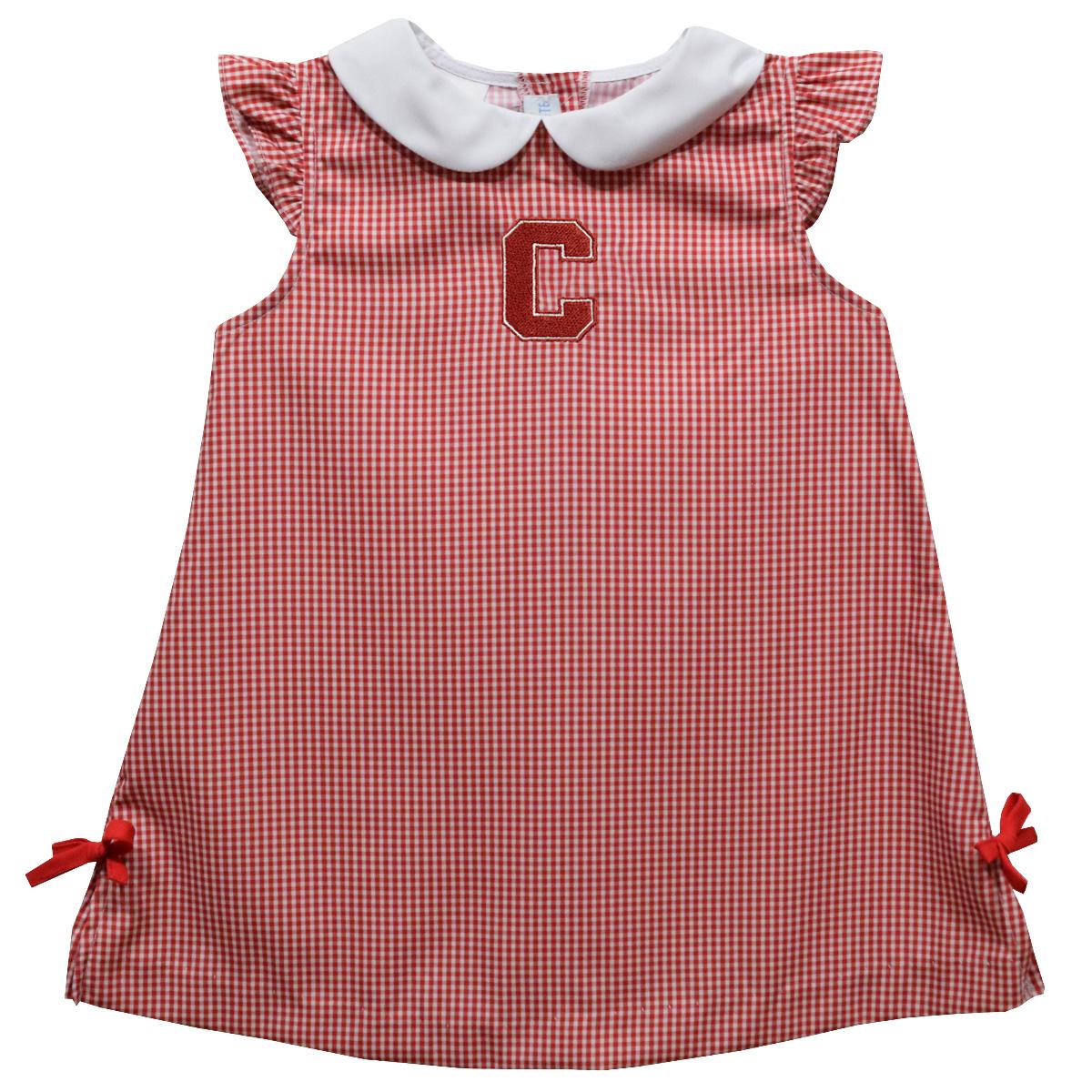 Toddler Block C Emb. Check Dress