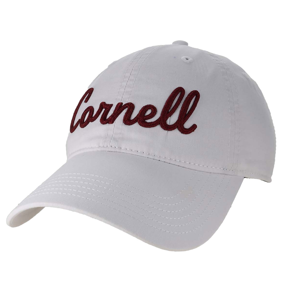 White Cornell Chainstitch Twill Cap