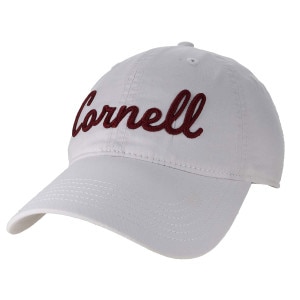 White Cornell Chainstitch Twill Cap