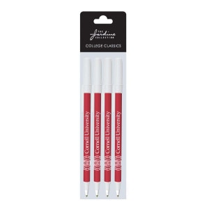 Cornell University Seal BIC Round Stic Pen Red 4 Pack