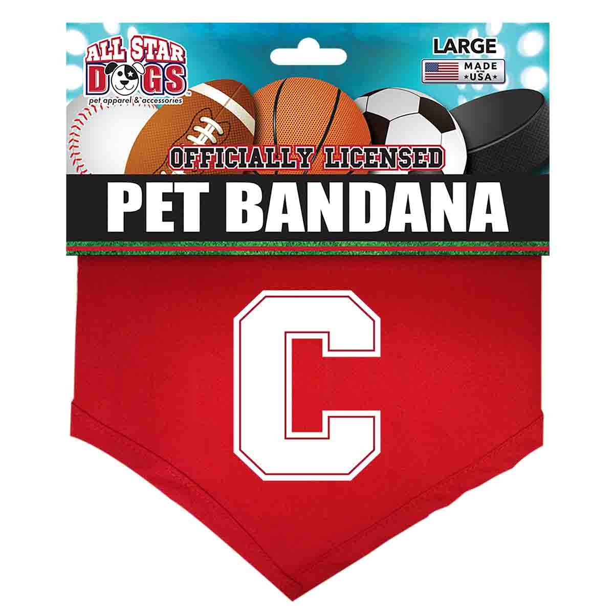 Cornell Block C Dog Bandana Small