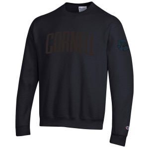 Cornell Felt Letter C with Bear Tonal Crew