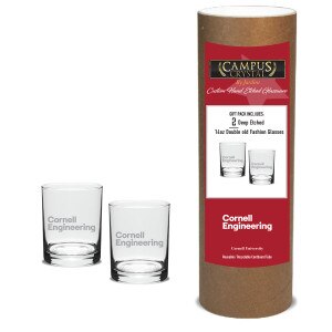 Cornell Engineering Old Fashion Glass Set