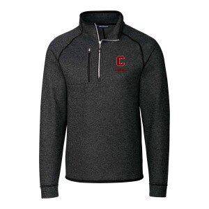 Big & Tall Cornell Block C Cutter & Buck Sweater Knit Half Zip Jacket