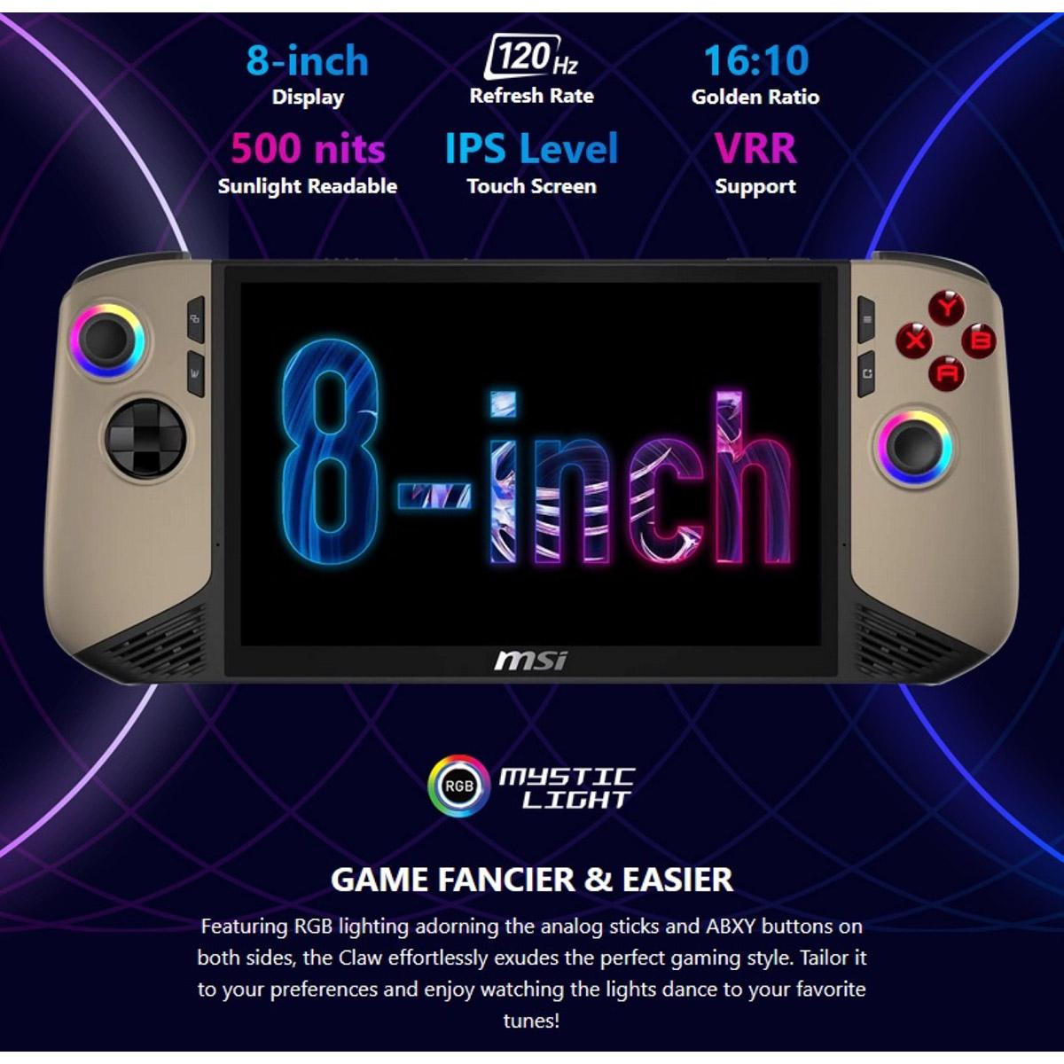 MSI Claw 8 AI+ Touchscreen Gaming H