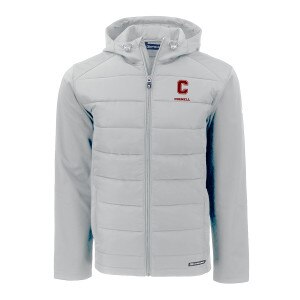 Cornell Block C Cutter & Buck Eco Softshell Full Zip Hooded Jacket