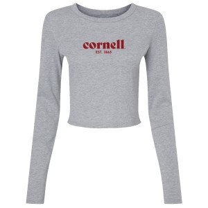 Women's Cornell 1865 L/S Baby Tee
