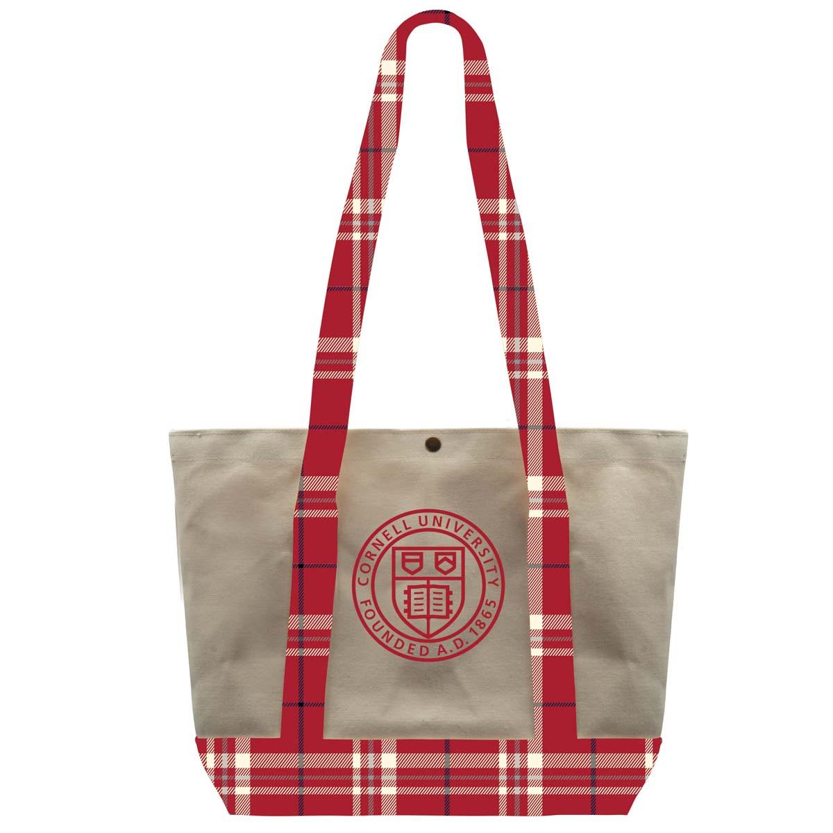Cornell Seal Plaid Strap Canvas
