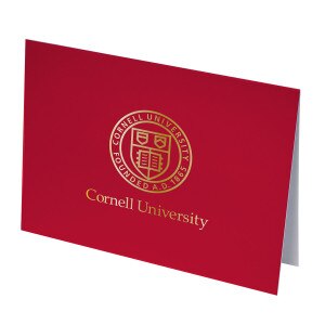 Cornell Seal Note Card Box 10 Gold