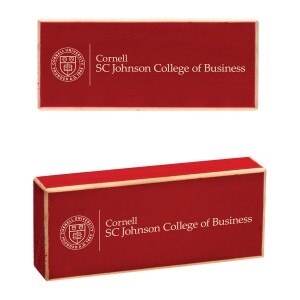 Cornell SC Johnson College of Business Wood Block Magnet