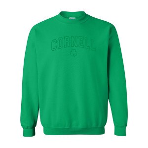 Embroidered Cornell Shamrock Crew