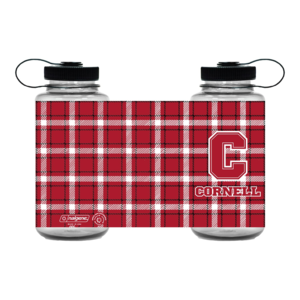 Cornell Block C Plaid 32oz Nalgene Water Bottle