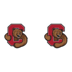 Cornell Bear Through C Post Earrings