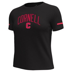 Women's Cornell Over C Black/Red Tee