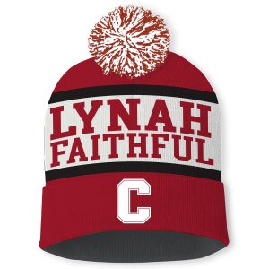 Lynah Faithful Red/White Beanie