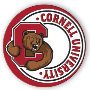 Bear Through C Cornell University Round Magnet Gloss
