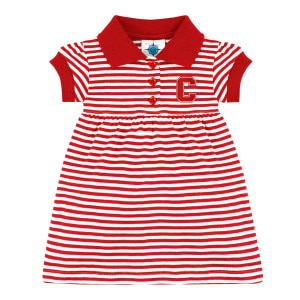 Infant Block C Striped Polo Dress