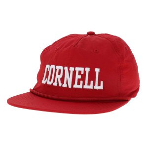 Straight Cornell Emb. Flat Brim Cap