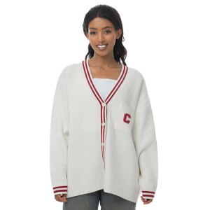 Women's Block C with Stripe Cardiga