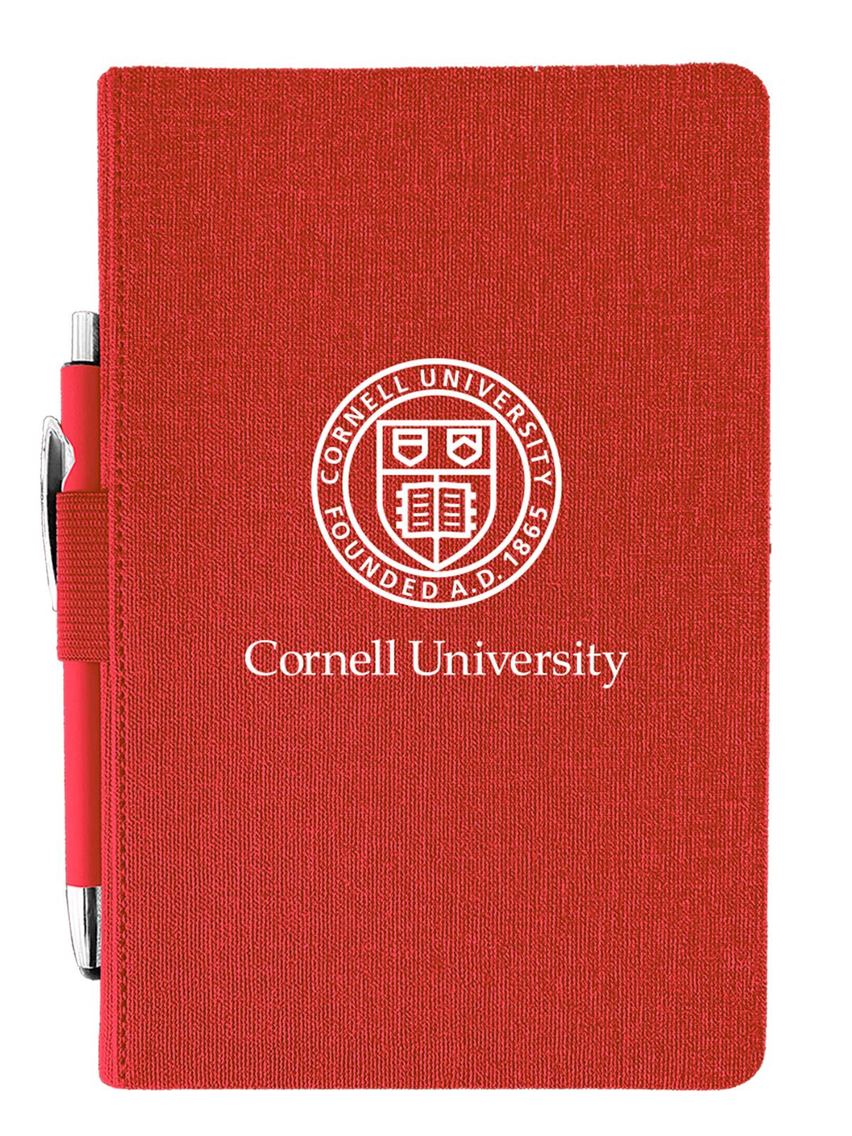 Cornell Seal Linen Journal red