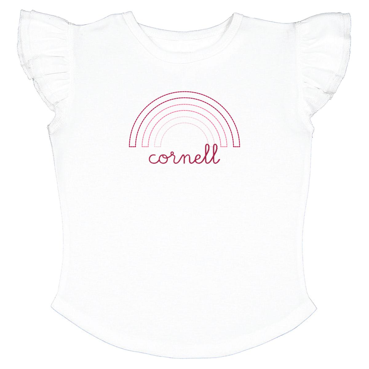 Toddler Emb. Cornell Rainbow Tee