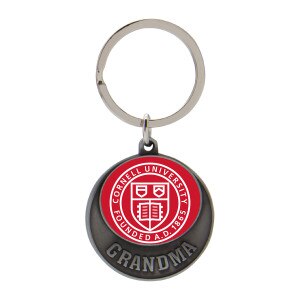 Cornell Seal Round Grandma Key Chain