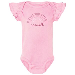 Infant Emb. Cornell Rainbow Onesie