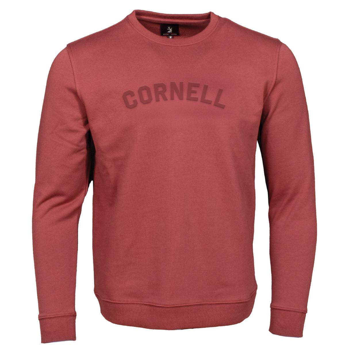 Arched Cornell Embossed Crew | frnt