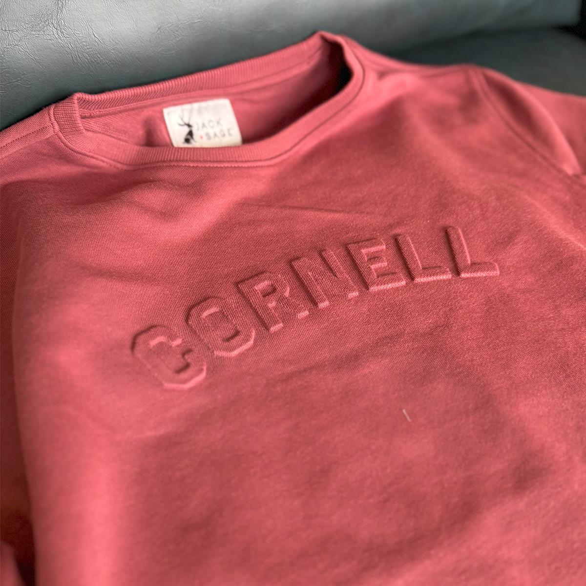 Arched Cornell Embossed Crew
