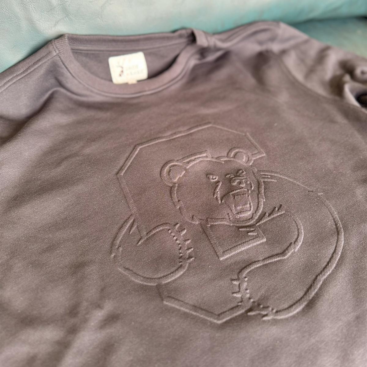 Bear Through C Embossed Crew
