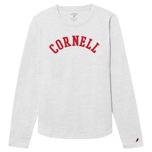 Women's League Cornell Applique LS Tee