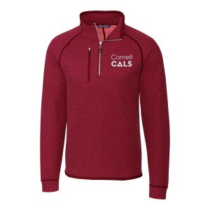 Cornell CALS Cutter & Buck Sweater Knit Half Zip Jacket