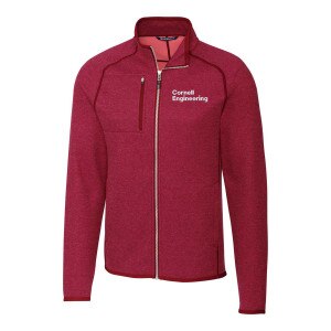 Cornell Engineering Cutter & Buck Sweater Knit Full Zip Jacket