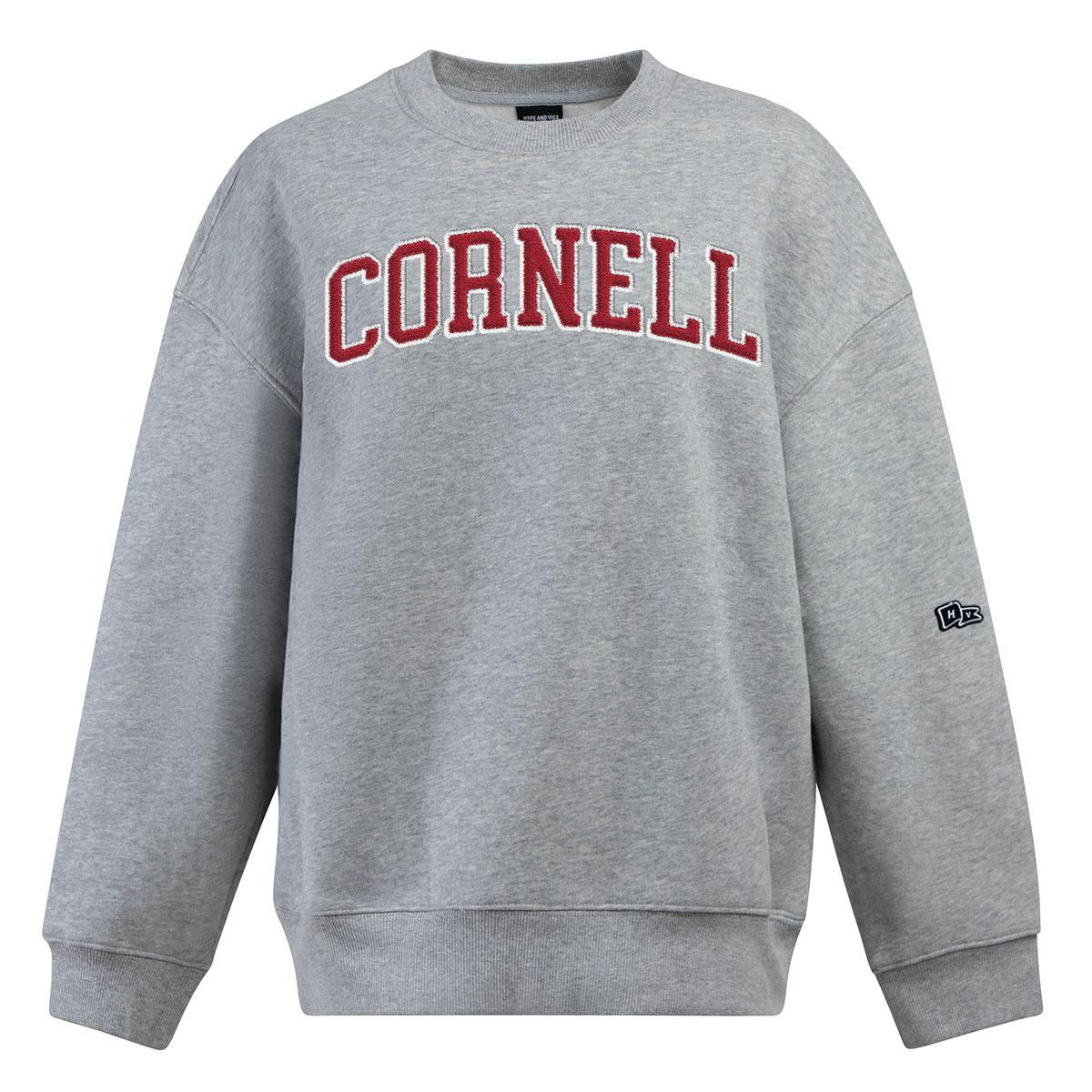 Women's Oversized Cornell Twill Pocketed Crew | Sweatshirts
