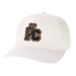 Bear Leaning on C Leather Patch Cap