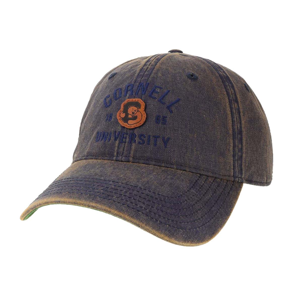 Leather Bear Through C Patch Cap