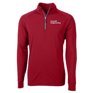 Cornell Engineering Cutter & Buck Adapt Eco Knit Quarter Zip