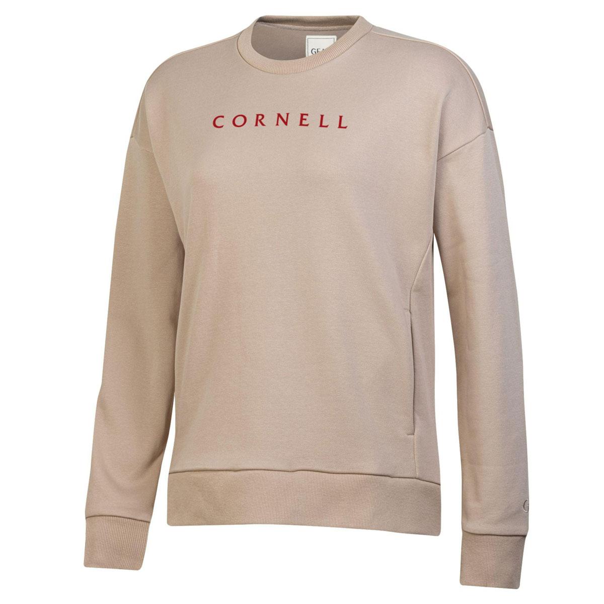 Women's Cornell Big Cotton Crew | S