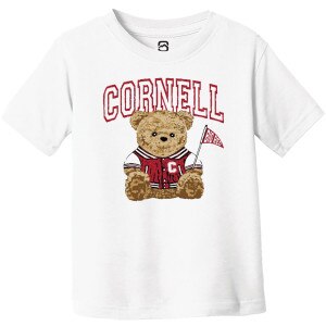 Toddler Cornell Varsity Teddy Tee