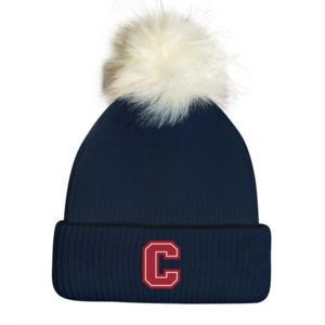 Women's UA Block C Pom Beanie navy