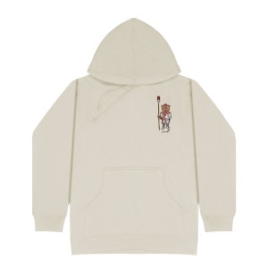 Embroidered Cornell Bear Crew Paddle Hood