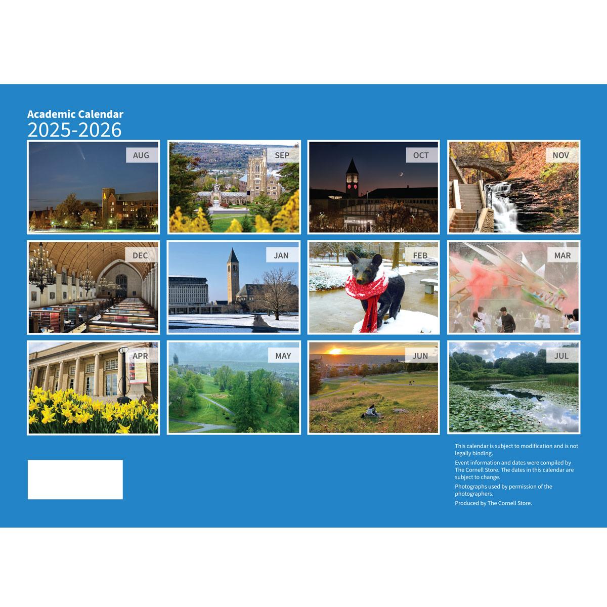 25-26 Academic Wall Calendar back