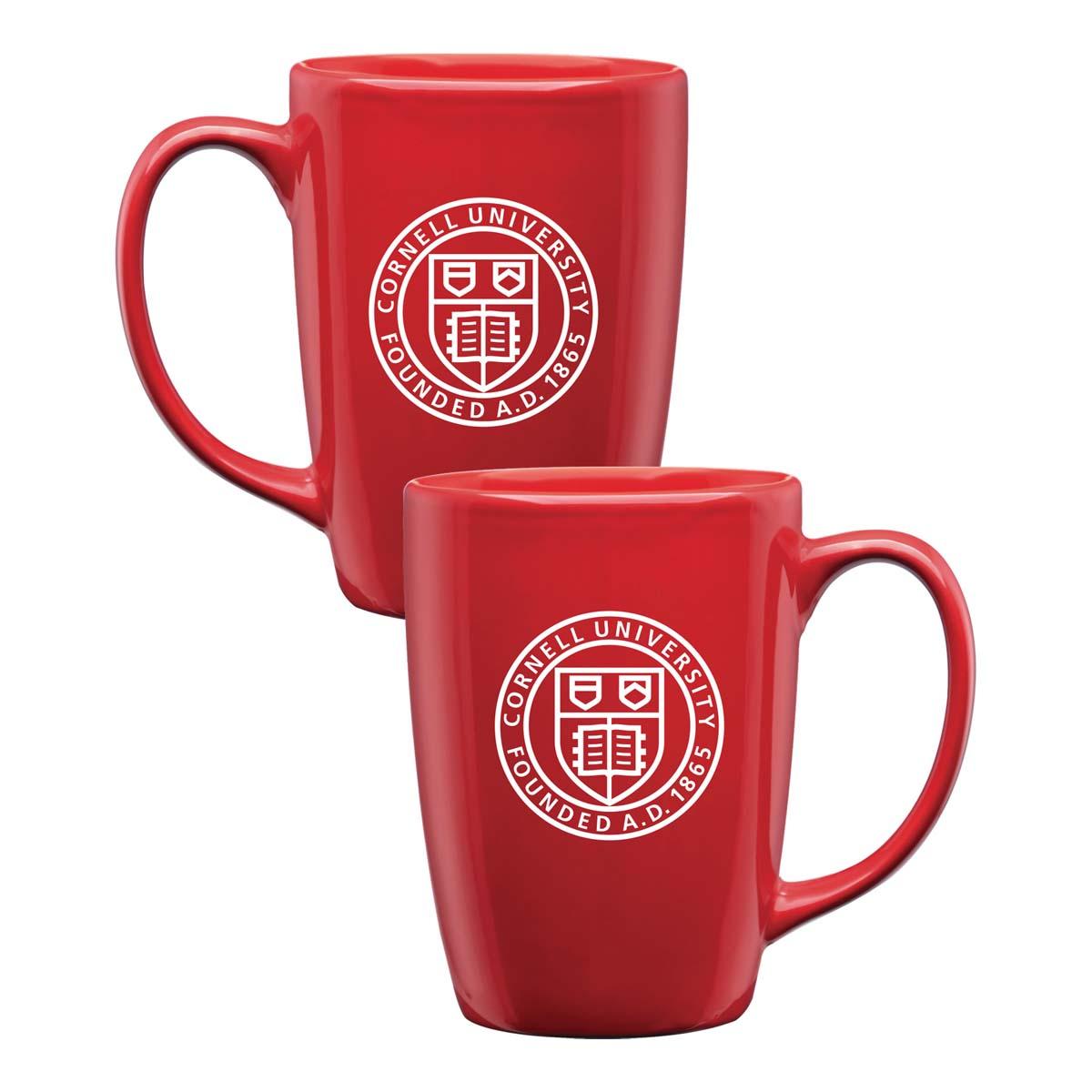 Cornell Seal 16oz Tall Deep Red Mug | Gifts | Drinkware