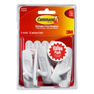 17001 VP 6pk Command Medium Hook Value Pack