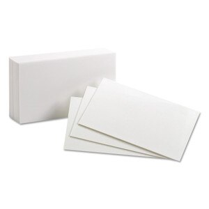Recycled Index Cards 3"x5" Plain White